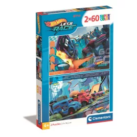 Clementoni Puzzle, Hot Wheels, 2x60 db