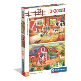 Puzzle, élet a farmon, 2x20 db, 29x19 cm dob.