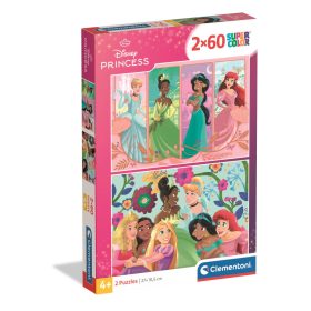 Clementoni Super Color – Disney Hercegnők puzzle 2x60 db