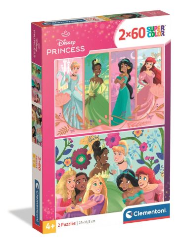 Clementoni Super Color – Disney Hercegnők puzzle 2x60 db