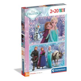 Clementoni Super color, Jégvarázs puzzle, 2x20 db-os Clementoni Super color, Jégvarázs puzzle, 2x20 db-os