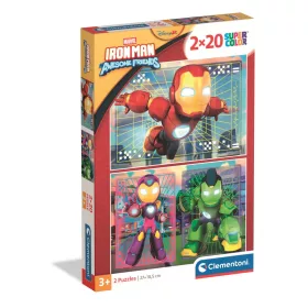 Clementoni Puzzle, Marvel, Vasember és barátai, 2x20 db