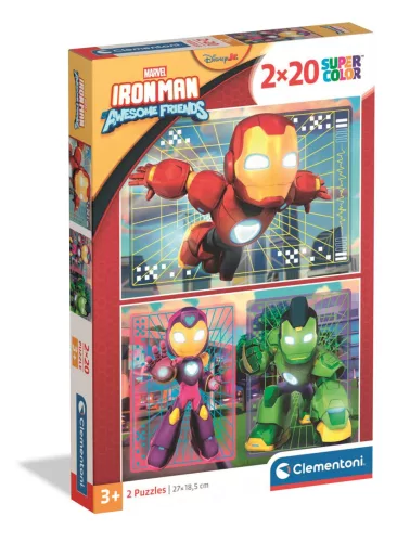 Clementoni Puzzle, Marvel, Vasember és barátai, 2x20 db