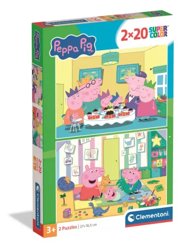 Clementoni Puzzle, Peppa malac, 2x20 db