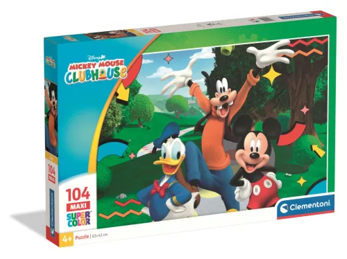 Clementoni Puzzle, Disney, Mickey és barátai, 104 db, 40x27 cm