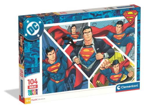 Clementoni Puzzle, DC, Superman, 104 db, 40x27 cm