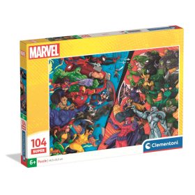   Clementoni Marvel Szuperhősök és Gonosztevők Puzzle - 104 db-os