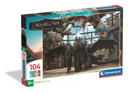 Clementoni Puzzle, Így neveld a sárkányodat, 104 db