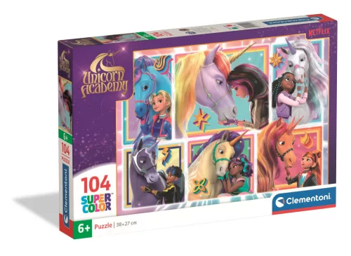Clementoni Puzzle, Unikornis Akadémia, 104 db