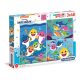 Clementoni Super color, Baby shark puzzle, 3x48 db