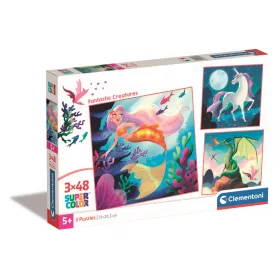 Clementoni Puzzle, fantasztikus teremtmények, 3x48 db