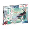 Clementoni puzzle, Jégvarázs, színezős, 104 db 