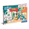 Clementoni puzzle, Hupikék törpikék, színezős, 104 db
