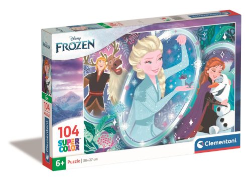 Clementoni Super color, Frozen - Jégvarázs Puzzle 104 db-os