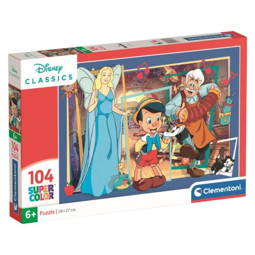 Clementoni Super color Pinokkió puzzle. 104 db-os