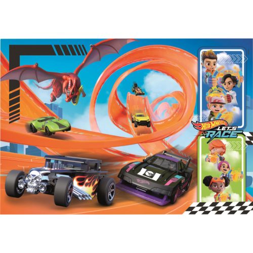 Clementoni Hot Wheels Puzzle, 104 db-os