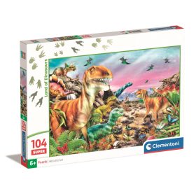 Clementoni Puzzle 104 db – Dínók földje