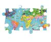 Clementoni Puzzle 60 db – Világtérkép állatokkal