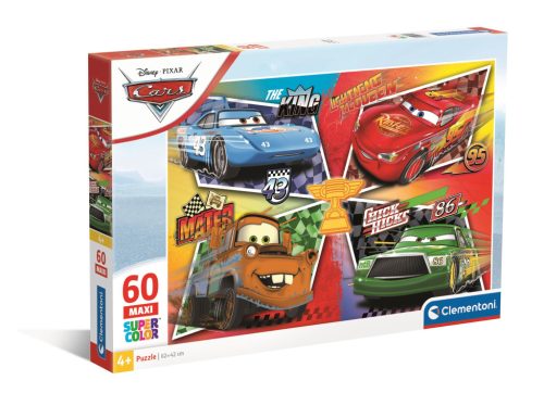 Clementoni Super color Maxi, Verdák Puzzle - 60 db-os