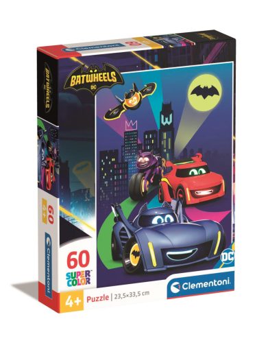 Clementoni Supercolor, BatWheels puzzle, 60 db-os