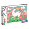 Clementoni Super color, Unikornis puzzle, 104 db-os