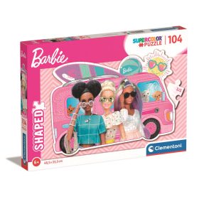 Clementoni Puzzle 104 db – Barbie lakóautó