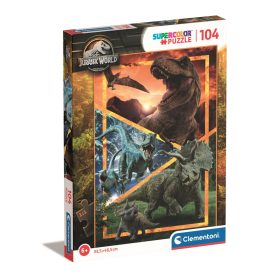   Clementoni Super color, Jurassic World dínók puzzle, 104 db
