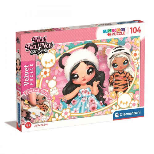 Clementoni Puzzle, Na! Na! Na! Surprise, bársonyos, 104 db 
