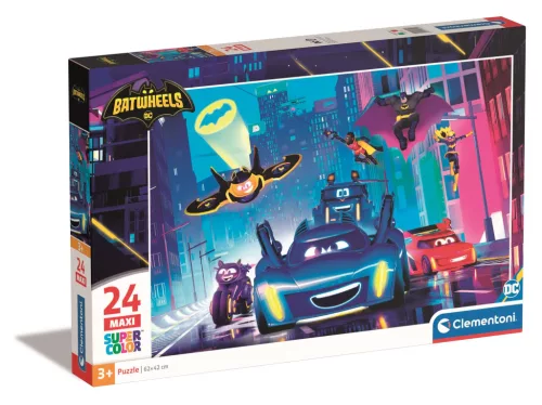 Clementoni Puzzle, DC, BatWheels, 24 db
