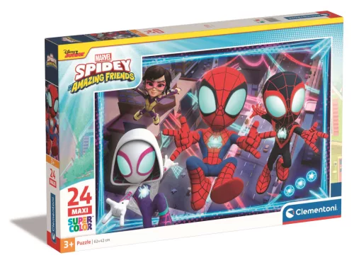 Clementoni Puzzle, Spidey és barátai, 24 db, 40x27 cm