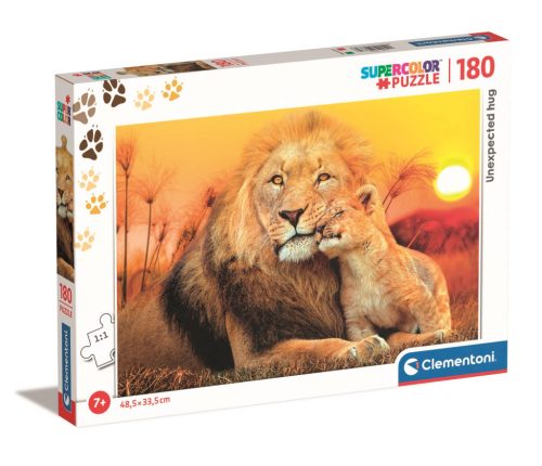 Clementoni Puzzle 180 db – Oroszlánok váratlan ölelés