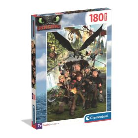 Clementoni Puzzle 180 db – Így neveld a sárkányodat