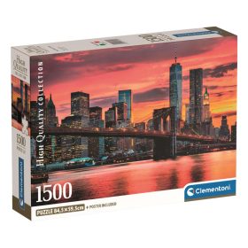 Clementoni, Brooklyn Híd alkonyatban puzzle, poszterrel 1500 db-os   Clementoni, Brooklyn Híd alkonyatban puzzle, poszterrel 1500 db-os