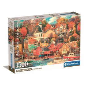 Clementoni Puzzle 1500 db poszterrel – Kikötőváros