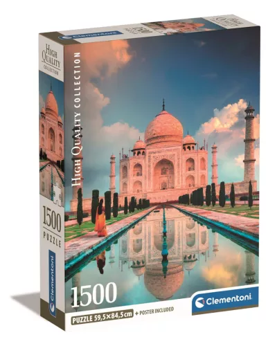 Clementoni Puzzle, Taj Mahal, poszterrel, 1500 db
