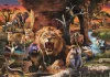 Clementoni Puzzle, állatok a szavannán, poszterrel, 1500 db, 28x20 cm