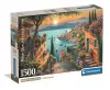 Clementoni Puzzle, kikötő, poszterrel, 1500 db