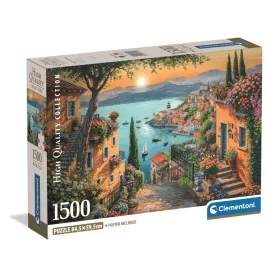 Clementoni Puzzle, kikötő, poszterrel, 1500 db