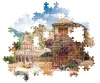 Puzzle, festői olasz táj, poszterrel, 1500 db, 28x21 cm dob.
