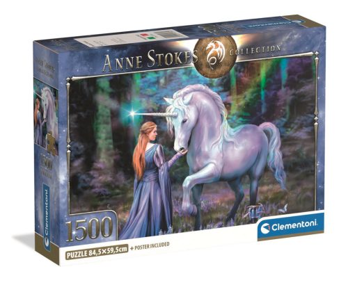 Clementoni Anna Stokes Collection, Egyszarvú Puzzle - 1500 db-os