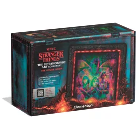   Clementoni - Puzzle 520 db-os Stranger Things, The Upside Down, 3 az 1ben LED-es világító kerettel