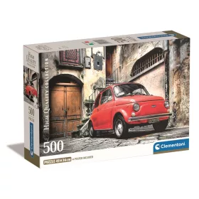 Clementoni Puzzle, Fiat a ház előtt, poszterrel, 500 db