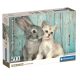 Clementoni, Cica és Nyuszi puzzle, poszterrel 500 db-os
