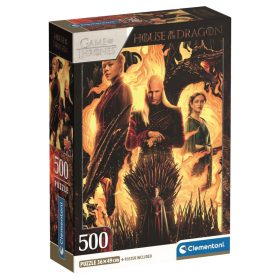   Clementoni Trónok Harca - Sárkányok háza, poszterrel 500 db-os