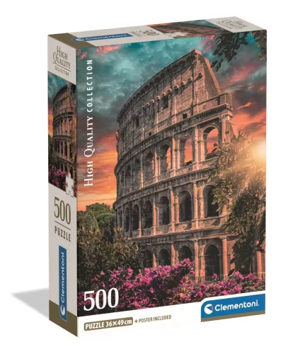 Clementoni Puzzle, Colosseum, poszterrel, 500 db
