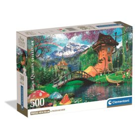 Clementoni Puzzle 500 db poszterrel – Régi viskó