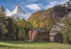 Puzzle, Matterhorn, hegyi táj, poszterrel, 500 db, 25x18 cm dob.