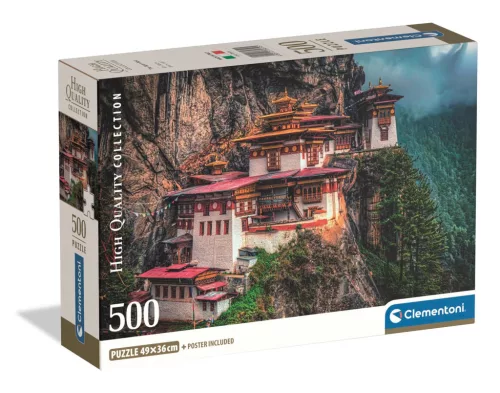 Clementoni Puzzle, A Tigris fészke, poszterrel, 500 db