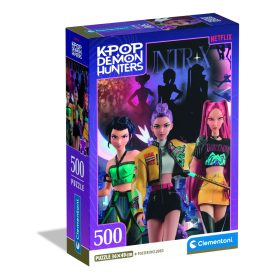   Clementoni Puzzle 500 db poszterrel – KPop Demon Hunters Démonvadászok Huntrix