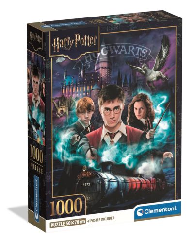 Clementoni Puzzle 1000 db poszterrel – Harry Potter (álló)